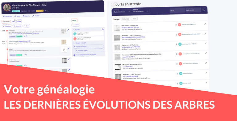 Les dernières évolutions des arbres généalogiques Les dernières évolutions des arbres généalogiques