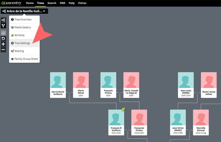 How to export a tree from Ancestry | Filae