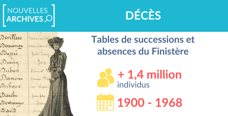 Nouvelles tables de successions et absences en Bretagne : le Finistère Nouvelles tables de successions et absences en Bretagne : le Finistère
