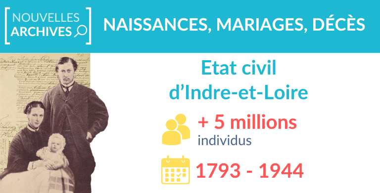 Etat civil d’Indre-et-Loire : 5 millions d’individus ajoutés Etat civil d’Indre-et-Loire : 5 millions d’individus ajoutés
