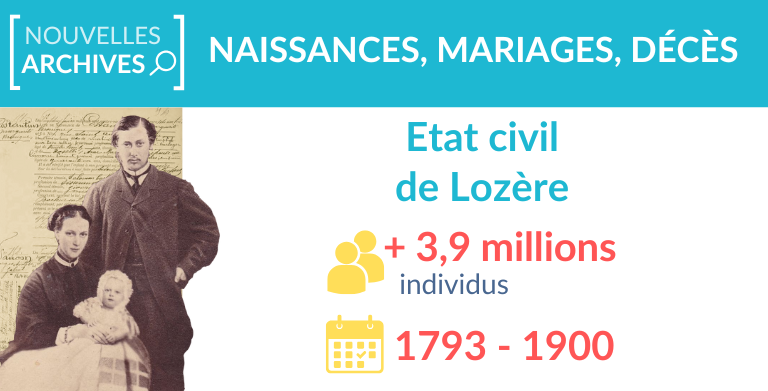 Etat civil de Lozère : 3,9 millions d’individus ajoutés Etat civil de Lozère : 3,9 millions d’individus ajoutés