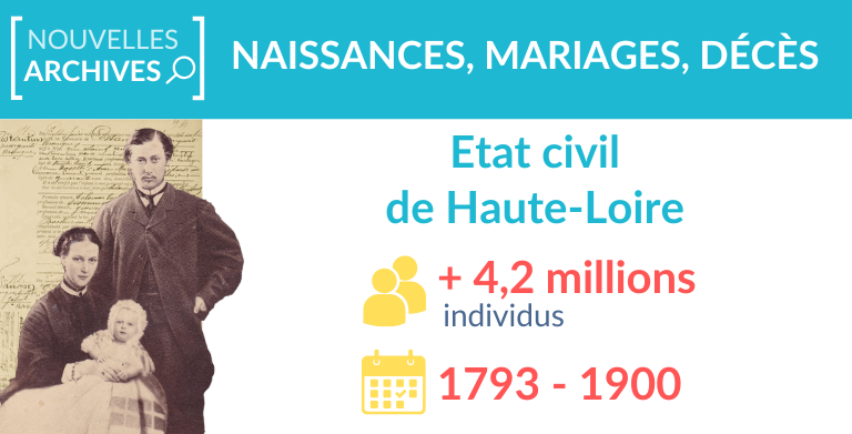 Etat civil de Haute-Loire : 3,9 millions d’individus ajoutés Etat civil de Haute-Loire : 3,9 millions d’individus ajoutés
