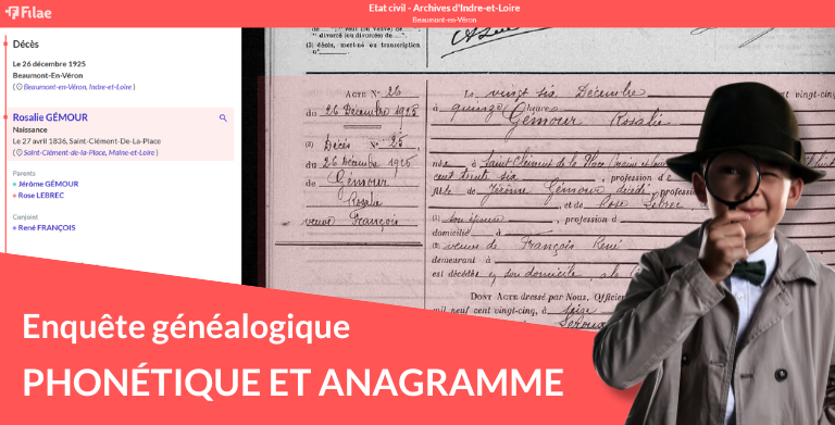 Quand phonétique et anagramme éclairent une enquête généalogique Quand phonétique et anagramme éclairent une enquête généalogique