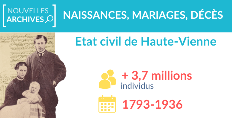 Etat civil de Haute-Vienne : + 3,7 millions d’individus Etat civil de Haute-Vienne : + 3,7 millions d’individus