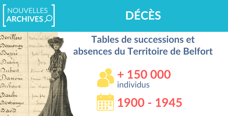 Nouveau : les tables de successions et absences du Territoire de Belfort Nouveau : les tables de successions et absences du Territoire de Belfort